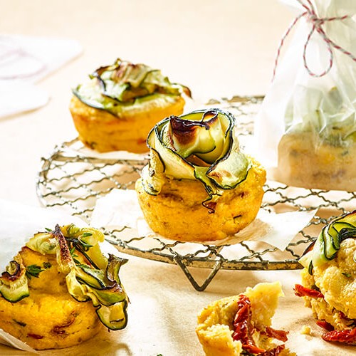 Muffin di polenta alle verdure